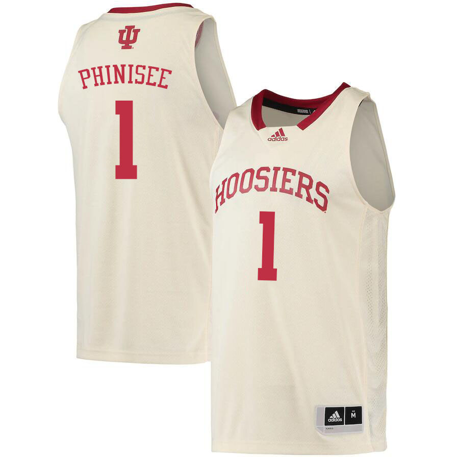 Men #1 Rob Phinisee Indiana Hoosiers College Basketball Jerseys Sale-Cream - Click Image to Close